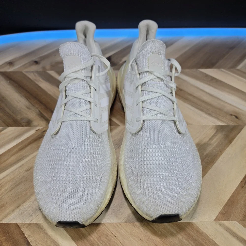 Adidas Men's UltraBoost 20 EF1042 Cloud White Running Shoes Sneakers Size 11 Jog